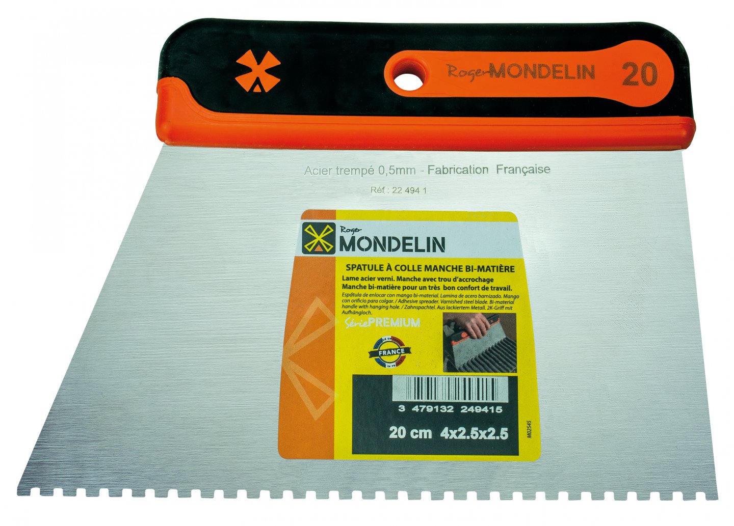 Spatule à colle manche bi-matière 20 cm 02