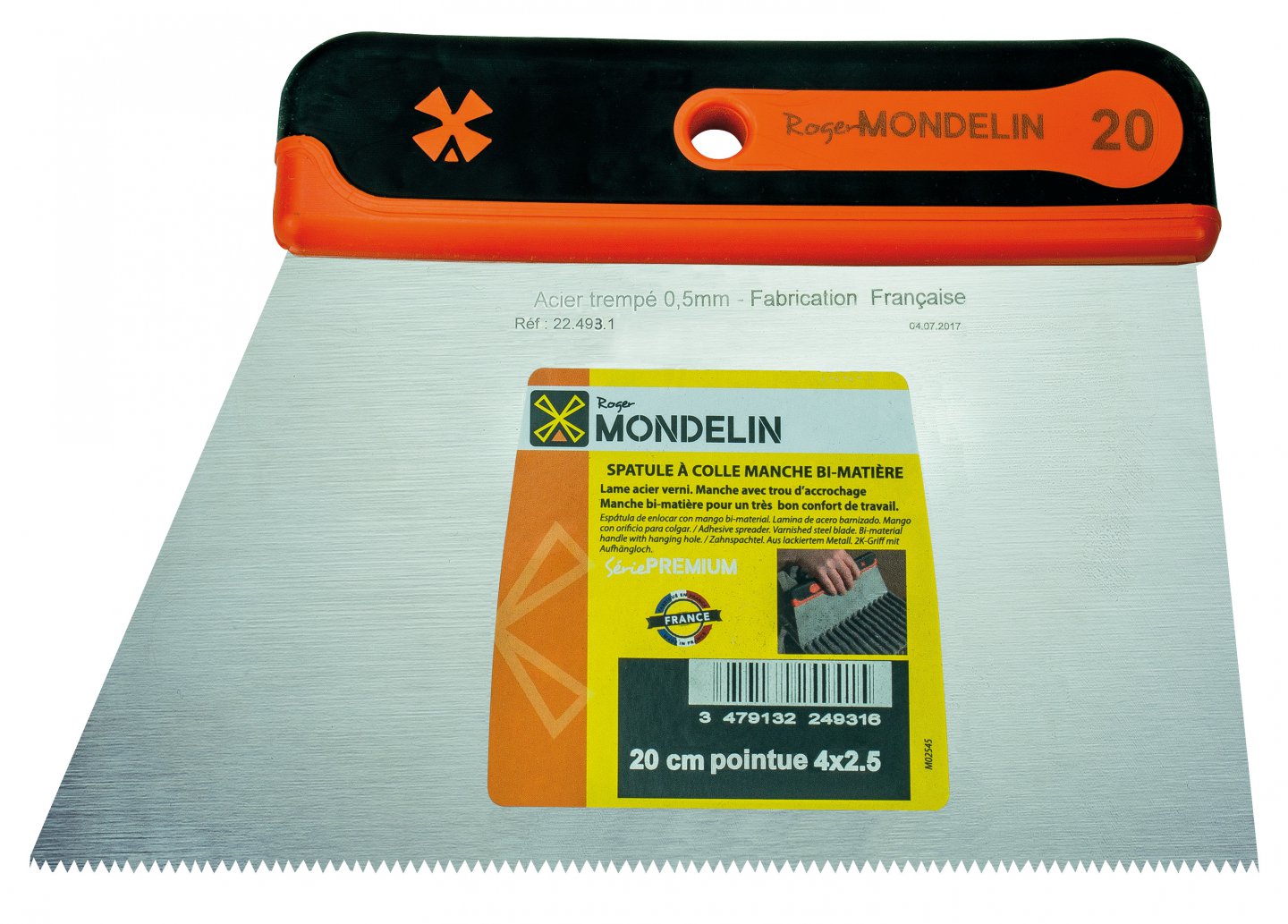 Spatule à colle manche bi-matière 20 cm 03