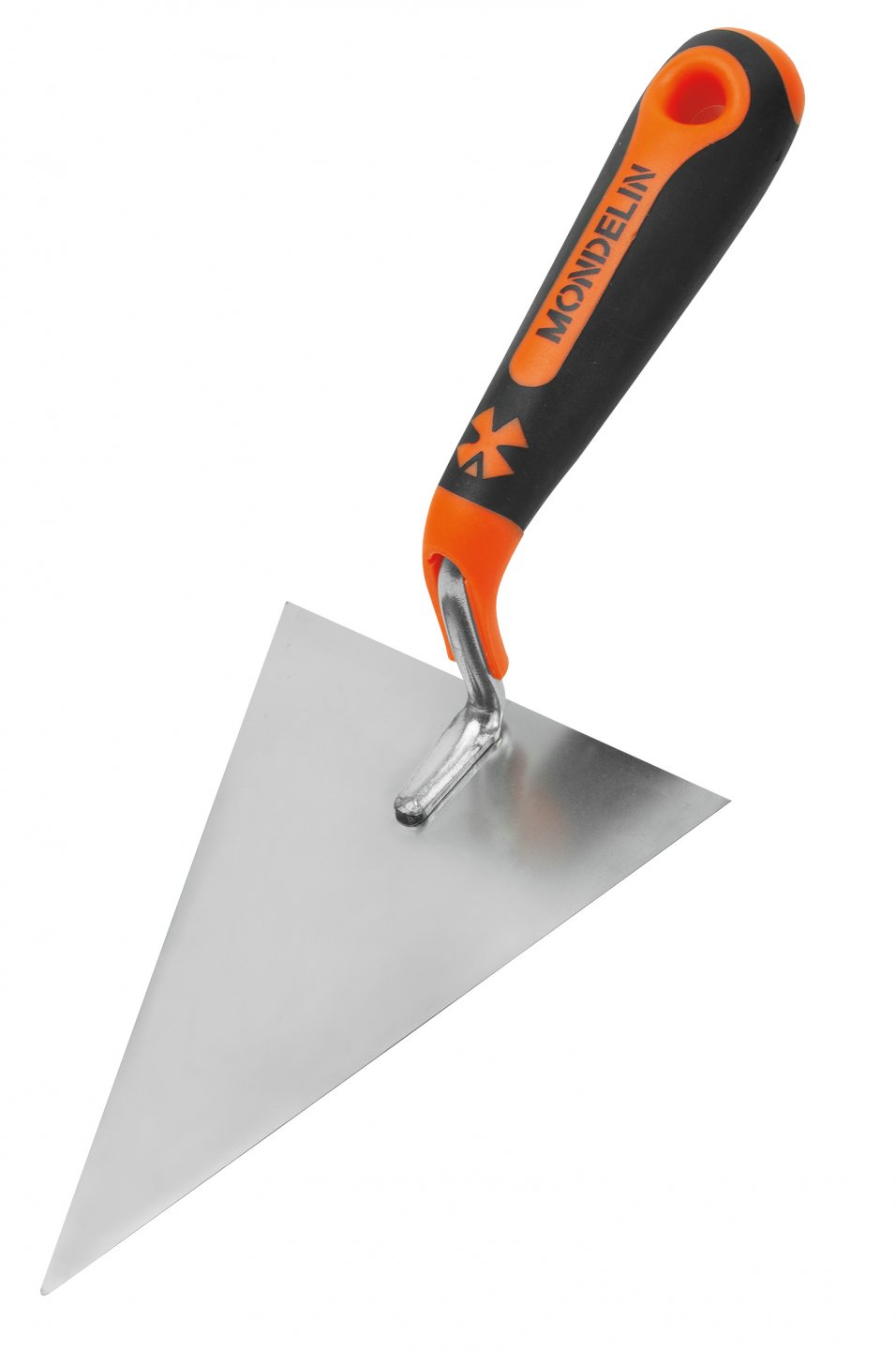 Truelle triangulaire inox manche bimatière