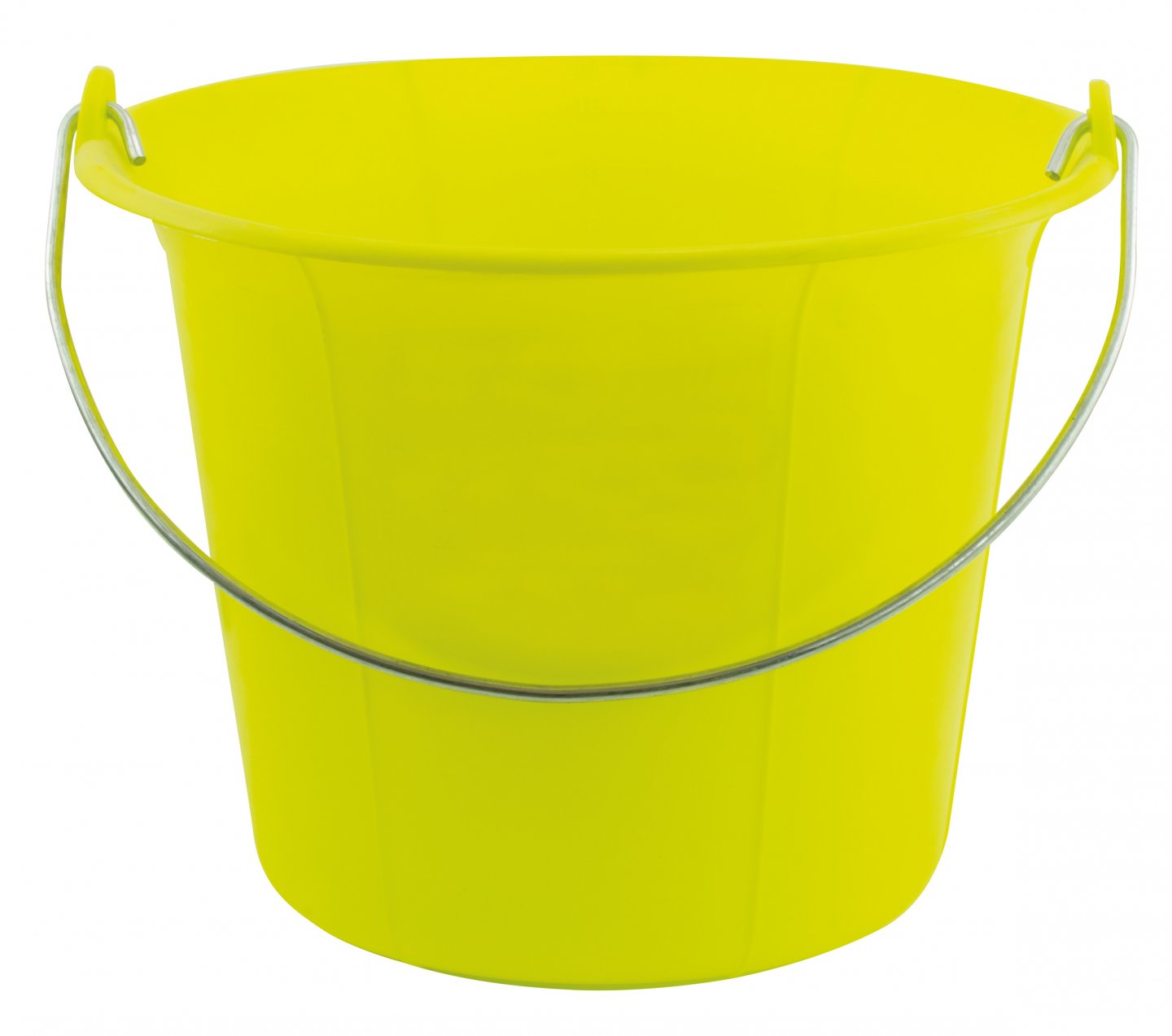 Seau de maçon plastique jaune fluo