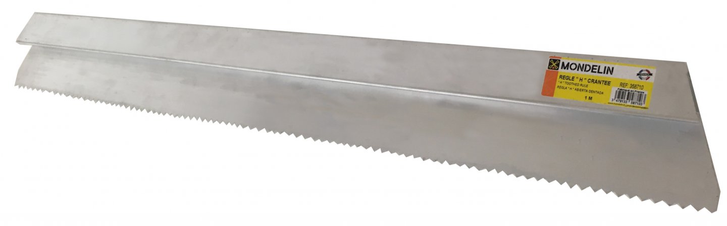 Règle “h” ouverte crantée 03