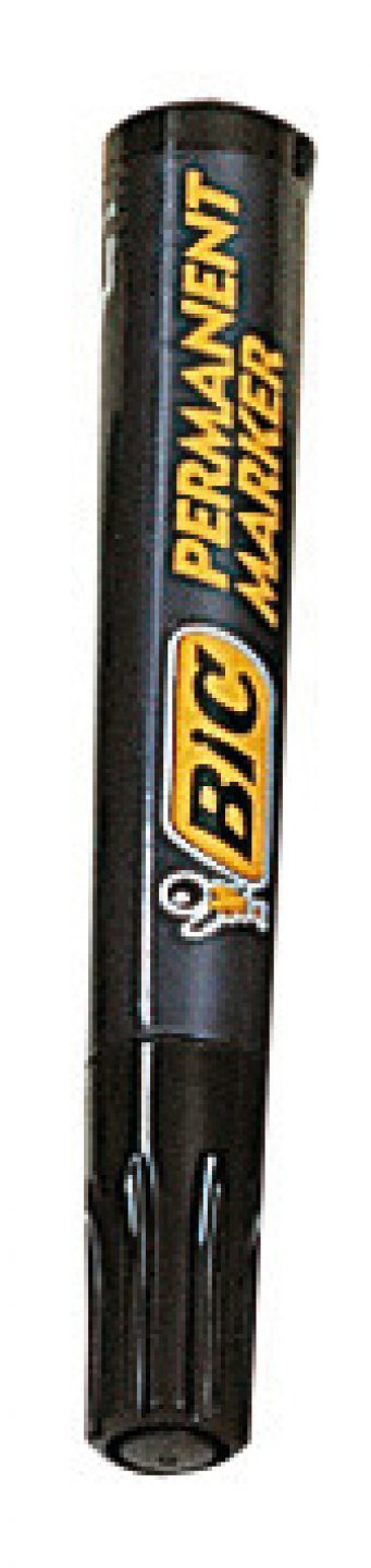 Marqueur indélébile bic noir - plastique