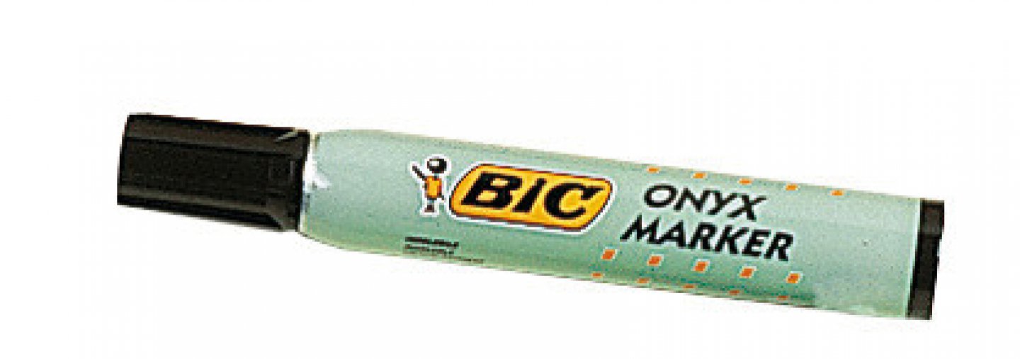 Marqueur indélébiles bic noir - métal