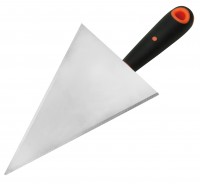 Truelle triangulaire inox manche bimatière 02