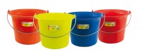Seau de maçon plastique rouge vif 02