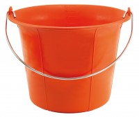 Seau de maçon plastique orange