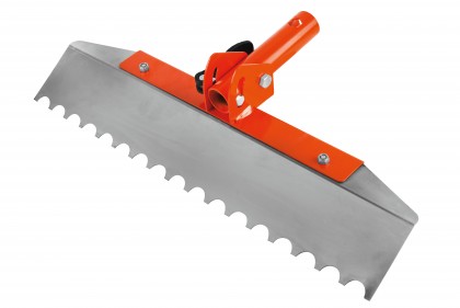 Tete articulee perchable avec lame dentee demi-ronde