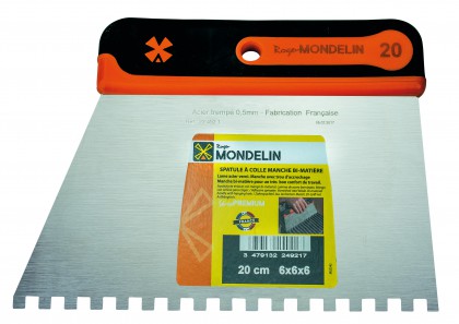 Spatule à colle manche bi-matière 20 cm