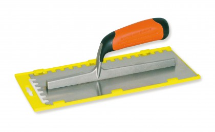 Platoir bimat denté carré 8 x 8 x 8