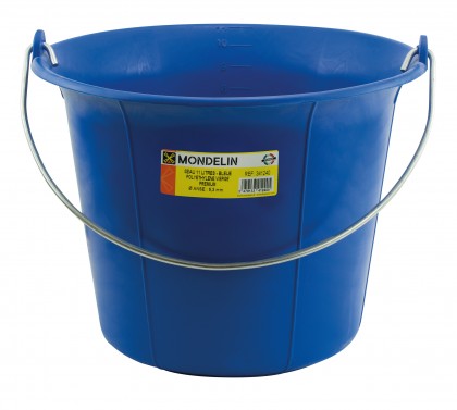 Seau de maçon plastique bleu