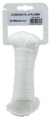 Cordeau de maçon en fil de coton blanc DIALL ø2.5 mm, 30 m