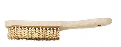 Brosse métallique à manche acier rond trempé noir