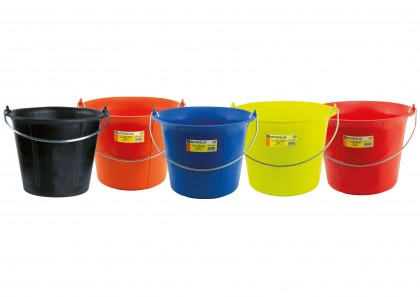 Lot 5 seaux plastique 11l de 5 couleurs